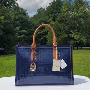 NWT 100% AUTHENTIC Arcadia Business Large Top Handles_ Genuine Leather_